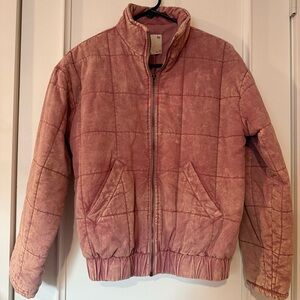 Pink Quilted Jacket